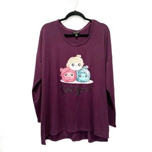 Banana Republic Plum‎ Long Sleeve Top XL